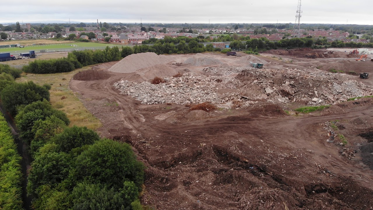 Lostock hall old gas works east /south side