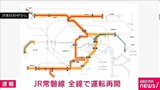 【速報】JR常磐線が午後1時52分に全線で運転再開　上野駅で架線が切れた影響で(2026年1月30日)