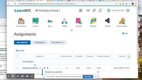 Setting up ilearn gradebook