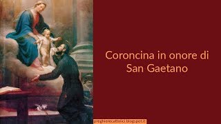 Coroncina in onore di San Gaetano