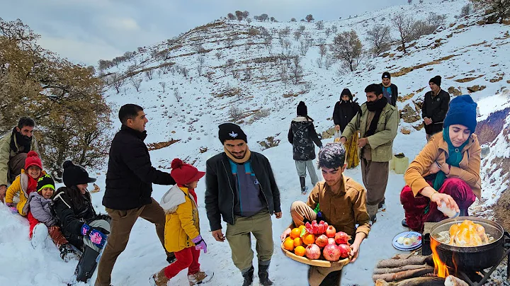 🎊🍉"Yalda Night Celebration: Amir's Family and Masoud's Family Unite for Winter Festivities"