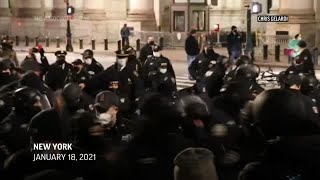 NYPD: Dozens arrested, 11 officers hurt at protest