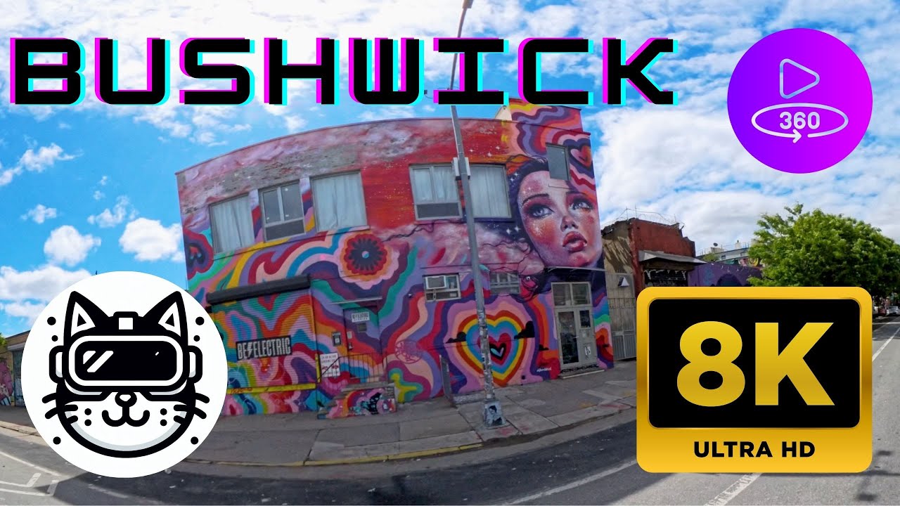 Explore Bushwick's Street Art in 8K 360 VR | NYC | ASMR | Insta360 X4 | Meta Quest, Apple Vision Pro
