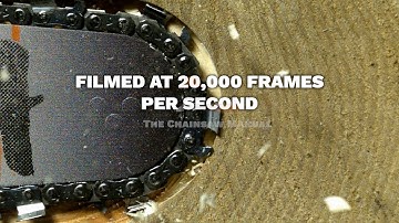 Insane 20,000 FPS Slow Motion: See How a Chainsaw Actually Cuts Wood!