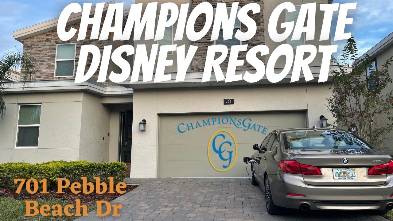 Champions Gate Florida Vacation Home Walk Through POOL & GAMES YouTube