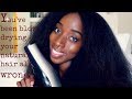 How to Blow Out Your Natural Hair | Zero Breakage Zero Heat Damage