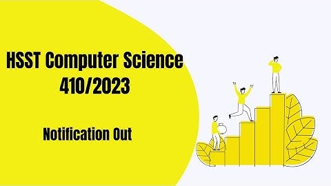 HSST Computer Science notification || Qualification ||Kerala PSC