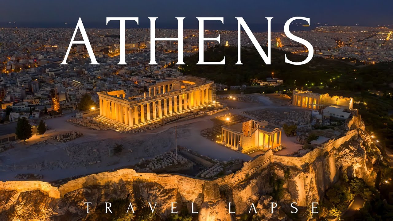 Athens, 🇬🇷 Greece | |Most beautiful night-time city in the world | By Drone |