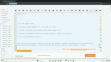 Python tutorial datatable using flet