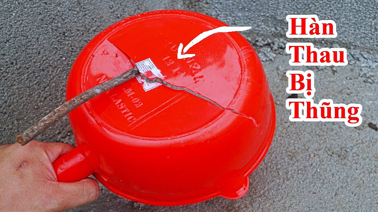 Cách Hàn Dán Thau Nhựa Bể , Ca Nhựa Bể Chảy Nước Đơn Giản Rẻ Tiền / how to weld plastic tank
