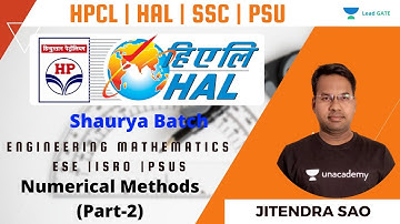 Numerical Methods | Part-2 | Engineering Mathematics for  ESE 2021 | ISRO | PSUs | Jitendra Sao