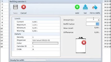 How to fill a canister in Calibration Workshop 3 before calibration