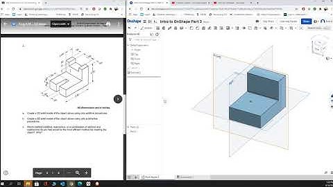 Intro to OnShape Part 2, Problem 3