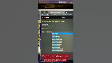Image Editing with OpenCV #imageprocessing #imagerecognition