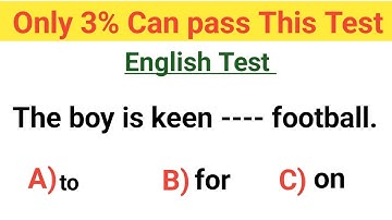 Mixed Grammar Test only 3% Can Pass This Test