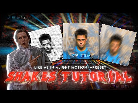 SHAKES TUTORIAL IN ALIGHT MOTION | "halftone and spin blur shake"🔥 | (+preset) | #shaketutorial
