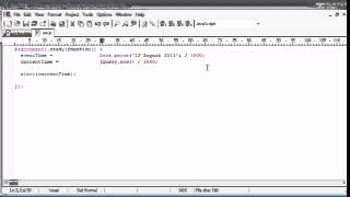 jQuery Tutorial   95   Days until event Profile