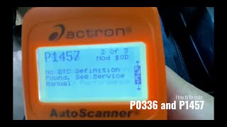 How to fix Acura TL code P0336 and P1457 crankshaft position sensor TDC DTC top dead center