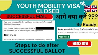 Youth Mobility Closed  What Now  Successful Mail  Do This First