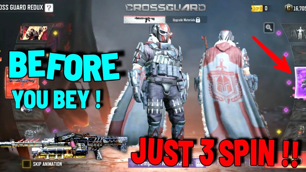Cross Guard Mythic Drop Redux || Templar Royal Knight || Call Of duty mobile ||