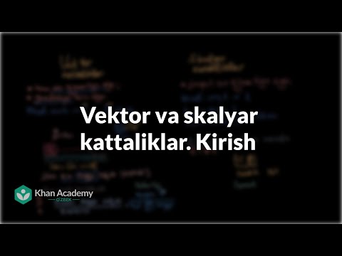 Video: Fizikada vektor va skaler nima?