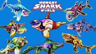 Hungry Shark World : All Skin Sharks Unlock!!! | Gameplay Walkthrough #17