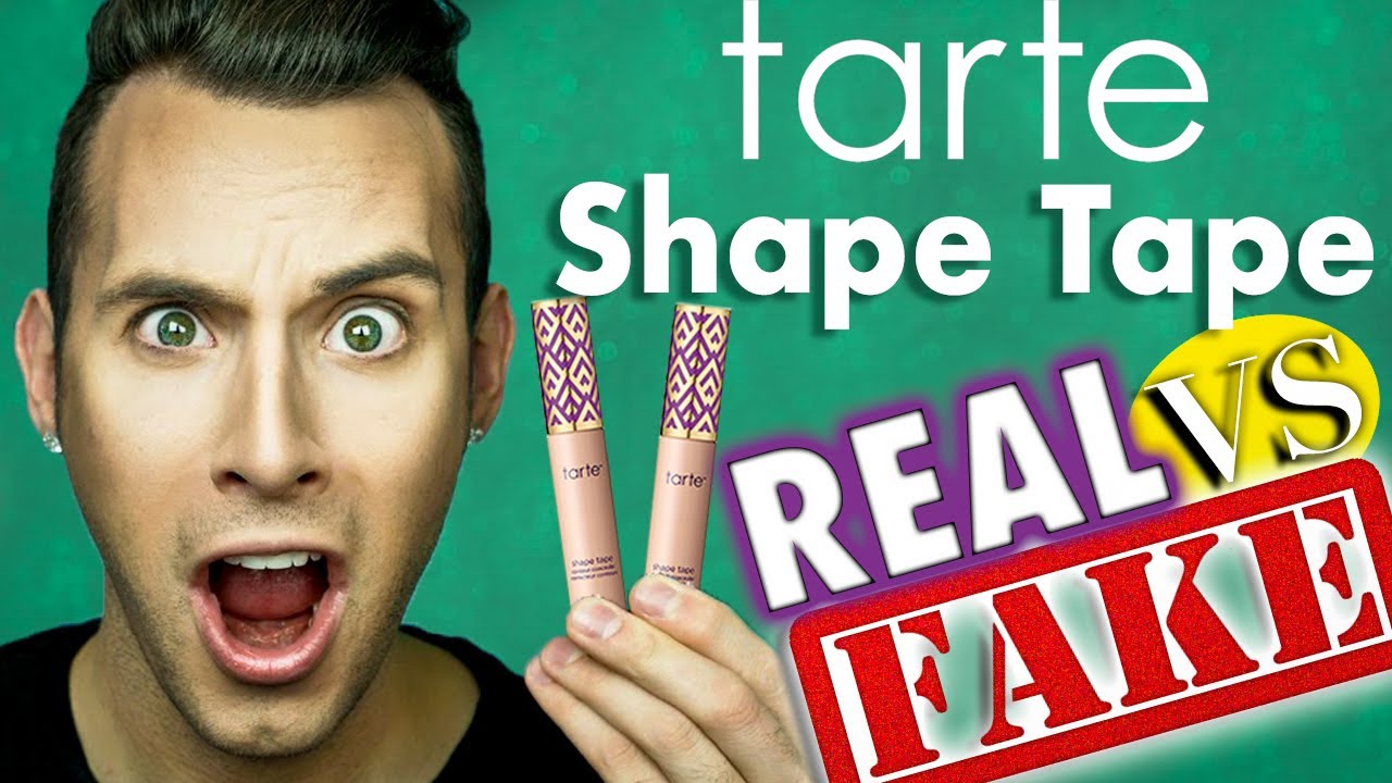 REAL v.s. FAKE Tarte SHAPE TAPE SHOCKING! PopLuxe YouTube