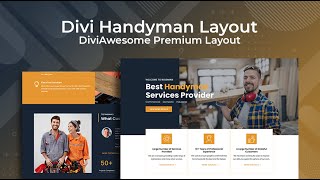 Divi Handyman Layout - Divi Layouts By Divi Awesome