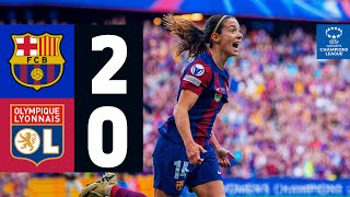 FC BARCELONA 2 vs 0 OLYMPIQUE LYON | UEFA WOMEN'S CHAMPIONS LEAGUE I HIGHLIGHTS 🔵🔴