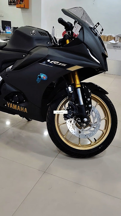 Killer look 😍 Presented ✨ New 2025 Dark night colour Yamaha R15 v4 #bike #black #yamaha #r15v4
