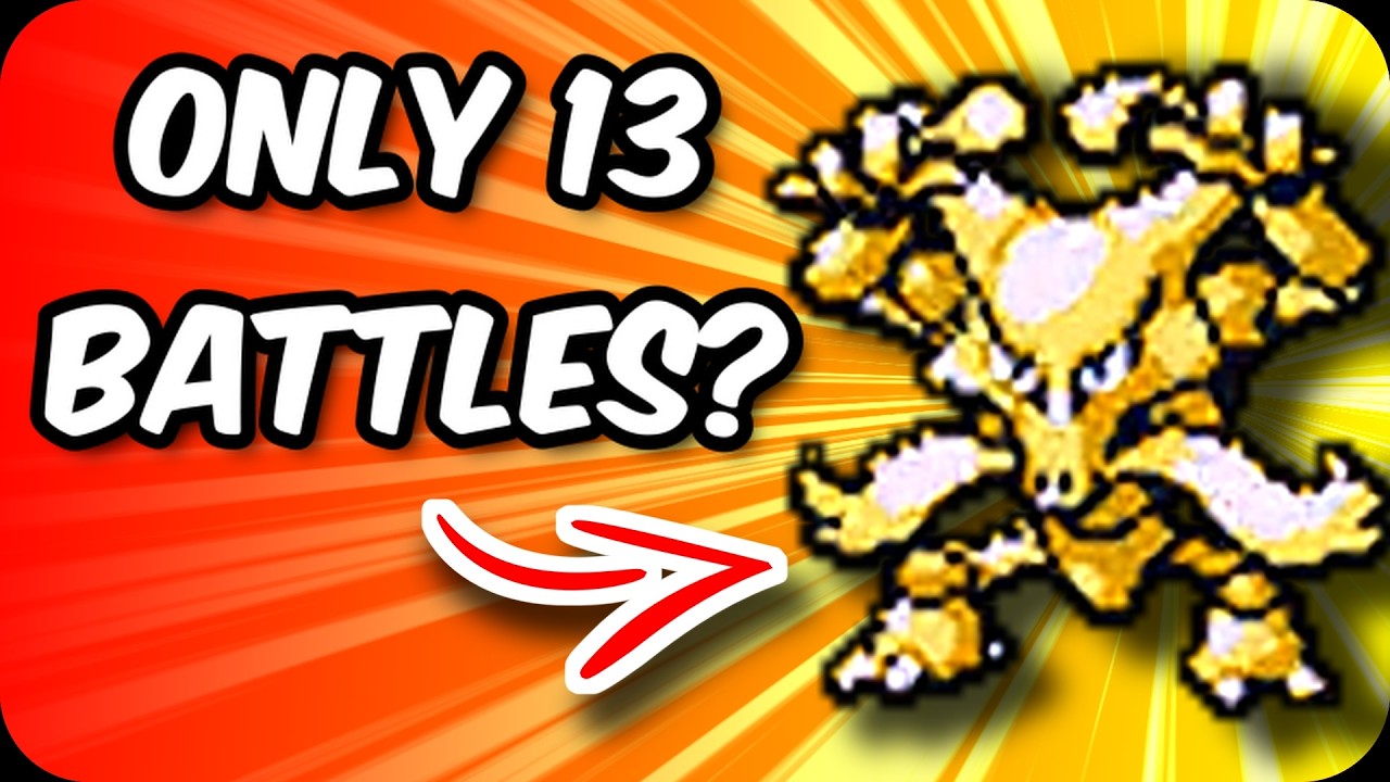 Can Alakazam beat Pokemon Red/Blue with only 13 battles? || Ultra Minimum Battles Rom Hack