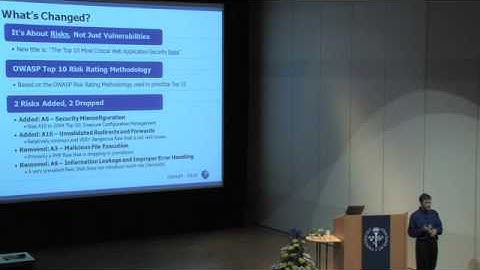 OWASP AppSec 2010: OWASP Top 10 2010 1/3