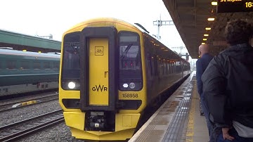 GWR Class 158 combo arrives at Cardiff Central