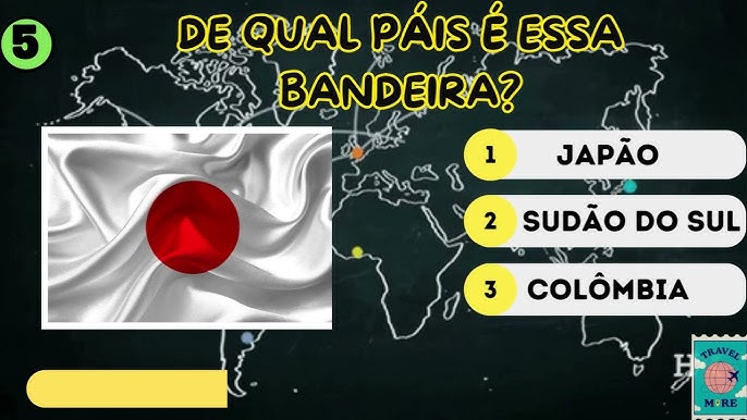 ADIVINHE A BANDEIRA DO PAÍS - 2 (NIVEL DIFICIL)