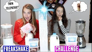 Download Lagu TWIN TELEPATHY FREAKSHAKE CHALLENGE! | DIY FREAKSHAKE MP3