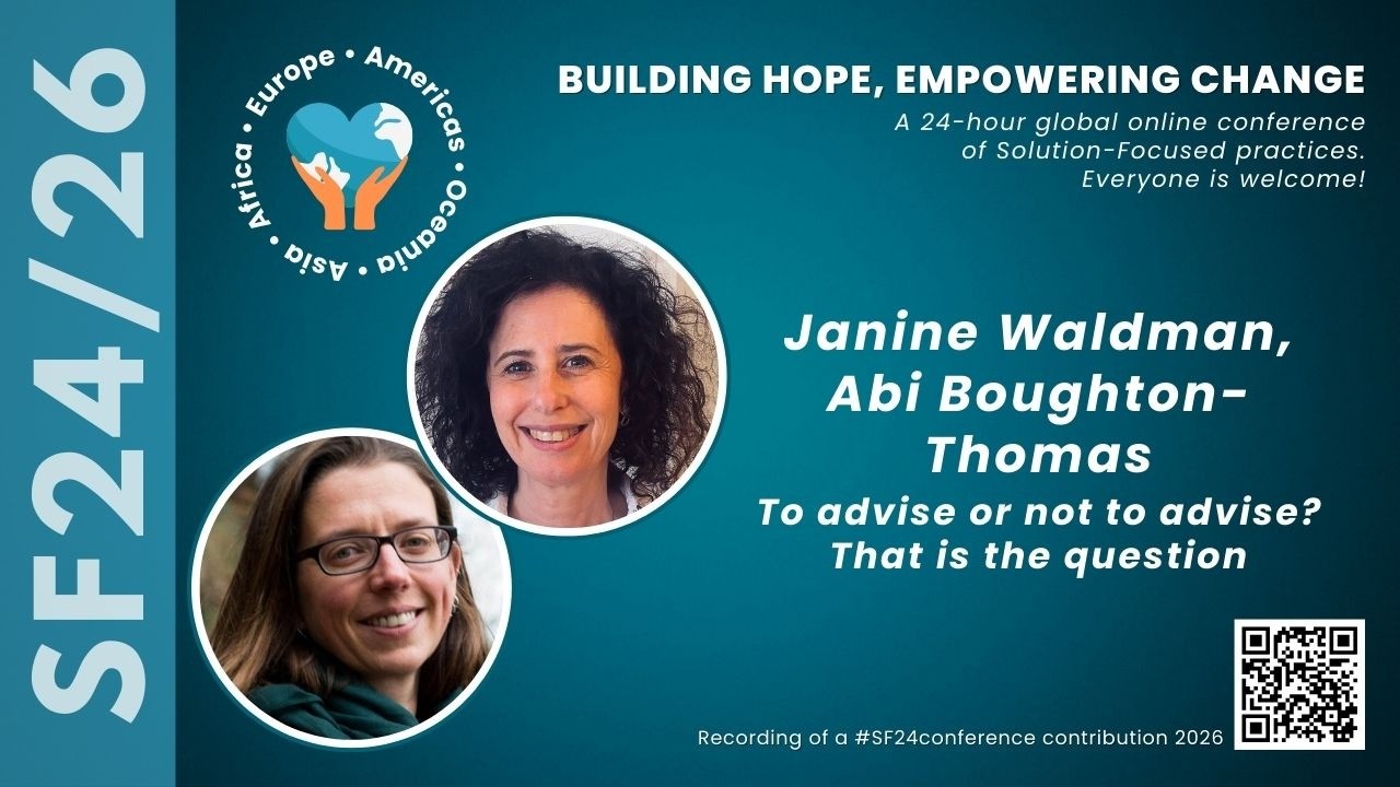 Janine Waldman & Abi Boughton Thomas: To advise or not to advise SF2426