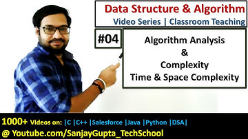 04 Algorithm Analysis & Complexity | Space & Time Complexity | DSA Video Tutorials Series