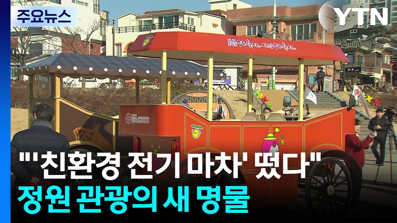 "말 없는 ’친환경 전기 마차’ 떴다"...정원 관광의 새 명물 / YTN