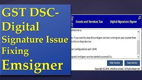 GST DSC-Digital Signature Issue Fixing  Emsigner #kottakkal IT
