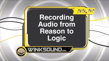 Logic Pro: Recording Audio from Reason to Logic | WinkSound
