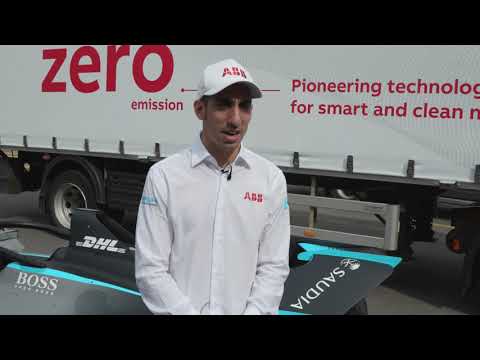 ABB e-truck brings Formula E to Swiss capital