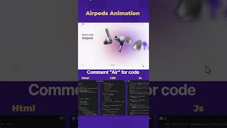 I Built a $1,000 Earbuds Website Using HTML! 🎧🔥 #shorts #html 💥#css 💻 #js 💻#viral 📈