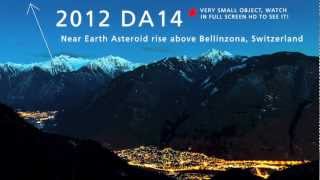 Timelapse: Helvetia by Night - Asteroid 2012 DA14 - Switzerland