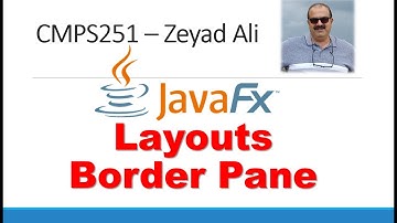 JavaFX Lecture-02 Layout Panes Border Pane CheckBox RadioButtons