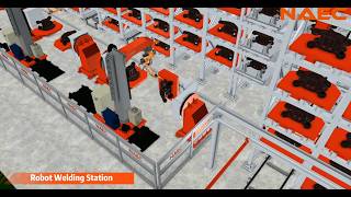 Naec Metal Engineering Small Components Smart Factory Series 2Intelligent Weldingmachining Center