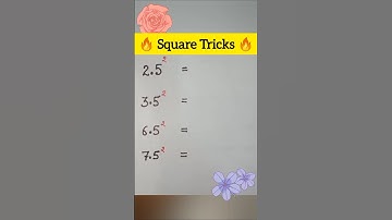 Square Tricks ll 🤪 #maths #mathstricks #trending #viralshort #viralvideo #ytshorts #basic