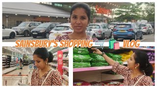 Sainsbury's Shopping 🛒🛍️ Vlog #london #uk #youtube #shopping #vlog #2024 #sainsburys #students #life