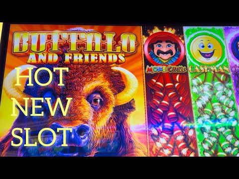 NEW BUFFALO AND FRIENDS SLOT MACHINE AT RAMPART CASINO #rampart #buffalo