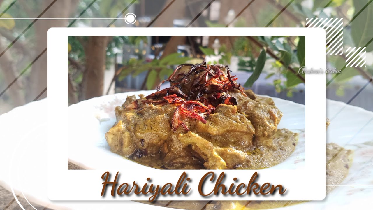 #16 Chicken Hariyali Recipe | Green Masala Chicken Gravy | Spice Eats Recipes | Aasheen