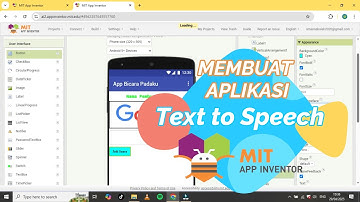 MIT APP INVENTOR | MEMBUAT APLIKASI TEXT TO SPEECH